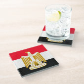 Ägypten Glasuntersetzer (Schrägansicht)