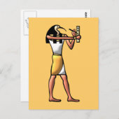 Ägypten Gott Thot egypt god Postkarte (Vorne/Hinten)
