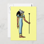 Ägypten Göttin Bastet egypt Göttin Postkarte (Vorne/Hinten)