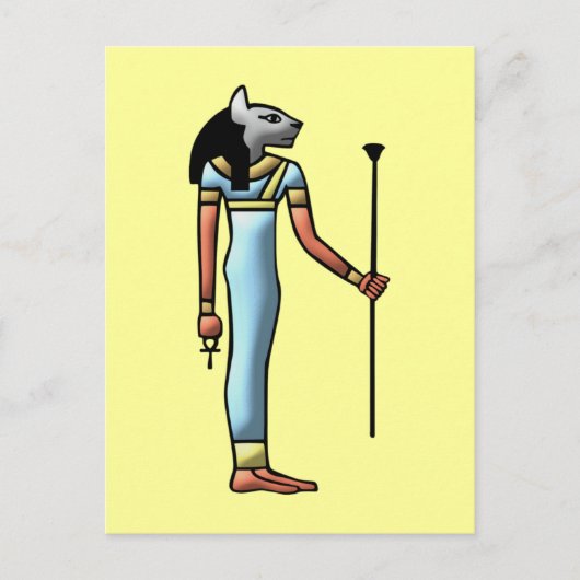 Ägypten Göttin Bastet egypt Göttin Postkarte (Vorderseite)