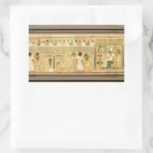 Ägypten-Hieroglyphen-Aufkleber Rechteckiger Aufkleber (Tasche)