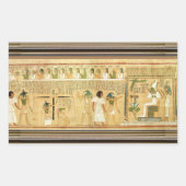 Ägypten-Hieroglyphen-Aufkleber Rechteckiger Aufkleber (Vorderseite)