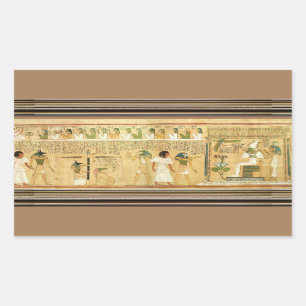 Ägypten-Hieroglyphen-Aufkleber Rechteckiger Aufkleber