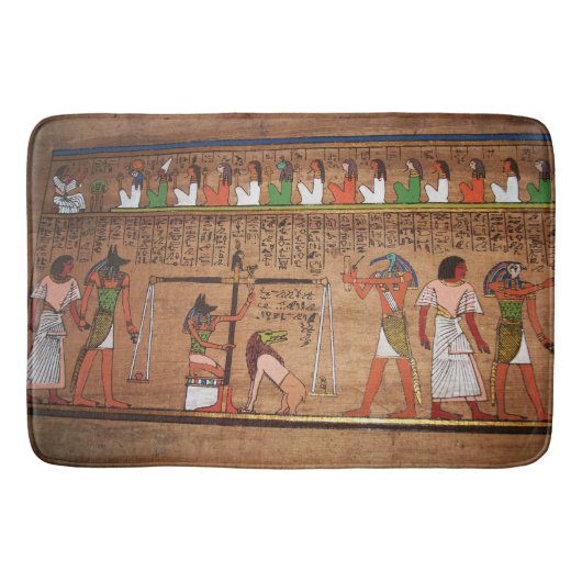Ägypten Hieroglyphen Bath Mat Badematte (Vorderseite)