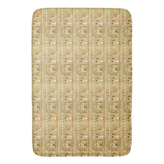 Ägypten Hieroglyphen Bath Mat Badematte (Vorderseite Vertikal)