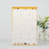 Ägypten Hieroglyphen Briefpapier (Stehend Vorderseite)