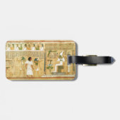 Ägypten Hieroglyphen Gepäckmarke Gepäckanhänger (Rückseite horizontal)
