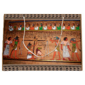 Ägypten-Hieroglyphen-Geschenktasche Große Geschenktüte (Vorderseite)