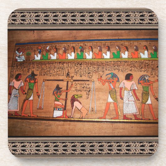 Ägypten Hieroglyphen Getränkeabdeckung Getränkeuntersetzer (Vorderseite)