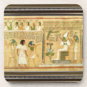 Ägypten Hieroglyphen Getränkeabdeckung Getränkeuntersetzer (Vorderseite)
