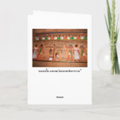 Ägypten-Hieroglyphen-Grußkarte Karte (Rückseite)
