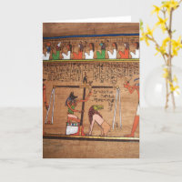 Ägypten-Hieroglyphen-Grußkarte