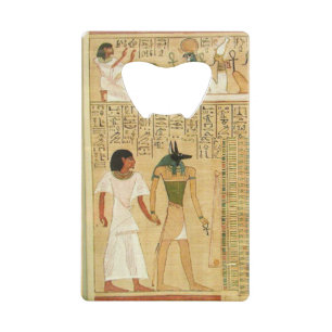 Ägypten Hieroglyphen Kreditkarte Flascheneffer Geldbeutel Flaschenöffner