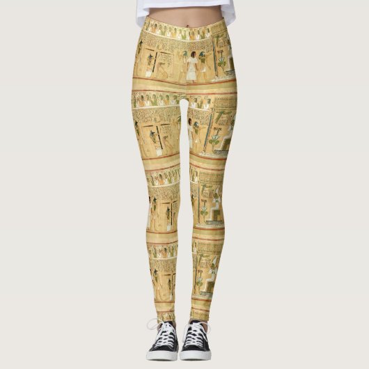 Ägypten-Hieroglyphen Leggings (Vorderseite)