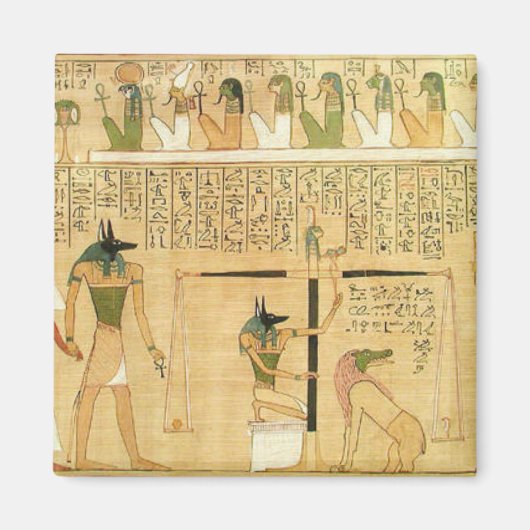 Ägypten-Hieroglyphen-Magnet Magnet (Vorne)