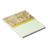 Ägypten Hieroglyphen Notepad Notizblock (angewinkelt)