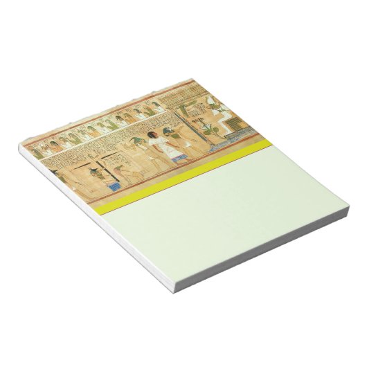 Ägypten Hieroglyphen Notepad Notizblock (angewinkelt)