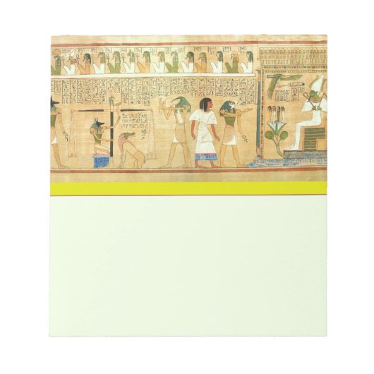 Ägypten Hieroglyphen Notepad Notizblock (Vorderseite)