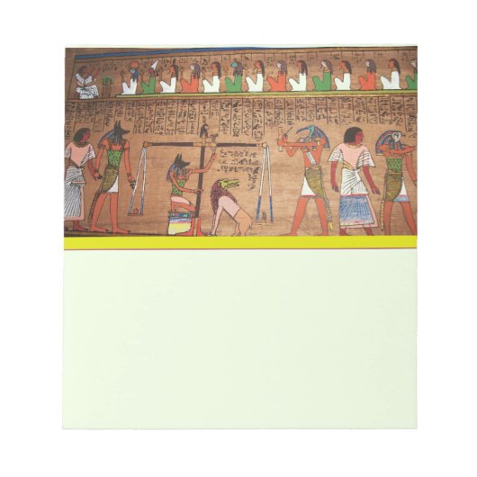 Ägypten Hieroglyphen Notepad Notizblock (Vorderseite)