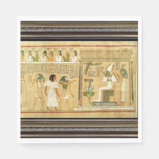 Ägypten Hieroglyphen Paper Napkin Serviette (Vorderseite)