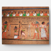Ägypten-Hieroglyphen Plaque Fotoplatte (Vorderseite)
