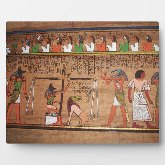 Ägypten-Hieroglyphen Plaque Fotoplatte (Vorderseite)