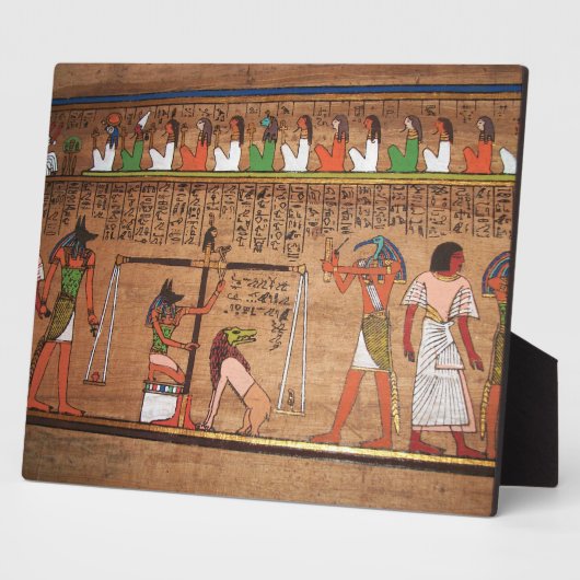 Ägypten-Hieroglyphen Plaque Fotoplatte (Seite)