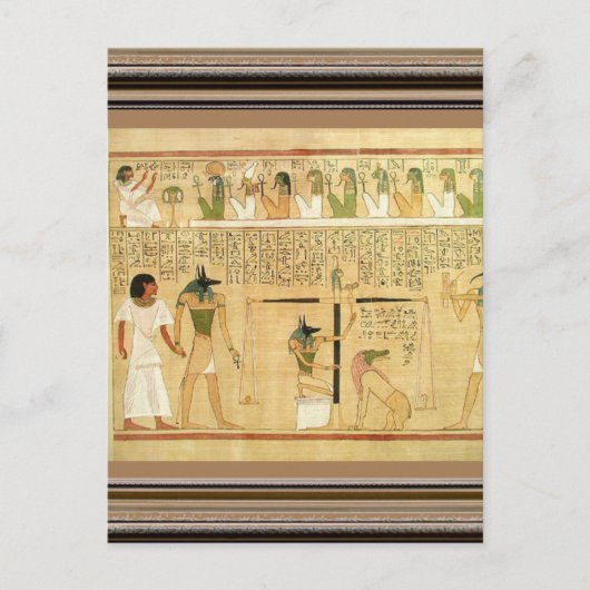 Ägypten-Hieroglyphen Postcard Postkarte (Vorderseite)