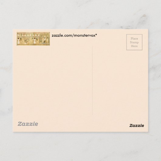 Ägypten-Hieroglyphen Postcard Postkarte (Rückseite)