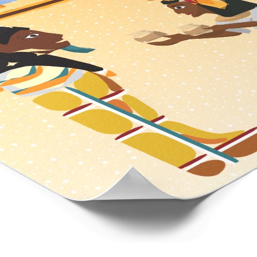 Ägypten Hieroglyphen Poster (Ecke)