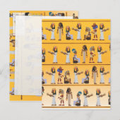 Ägypten Hieroglyphen Postkarte (Vorne/Hinten)