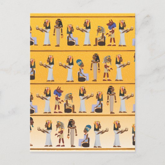 Ägypten Hieroglyphen Postkarte (Vorderseite)