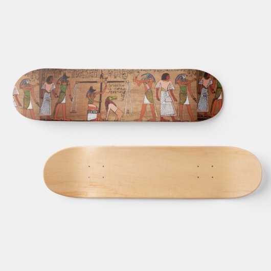 Ägypten-Hieroglyphen-Skateboard Skateboard (Horizontal)