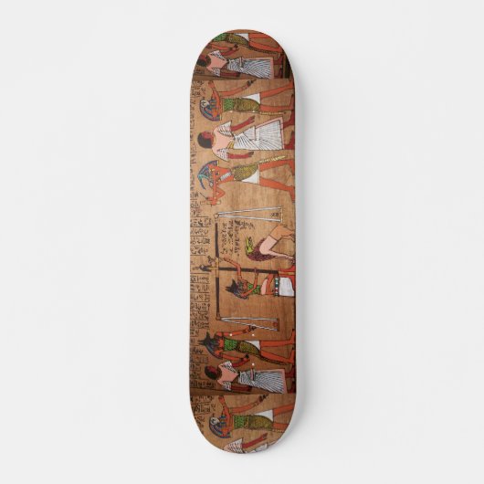 Ägypten-Hieroglyphen-Skateboard Skateboard (Vorne)