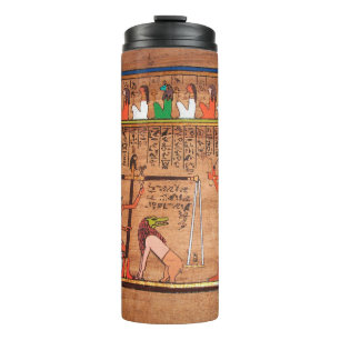Ägypten-Hieroglyphen Thermal Tumbler Thermosbecher