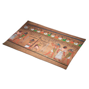 Ägypten-Hieroglyphen-Tischset Stofftischset