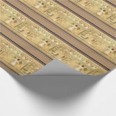 Ägypten-Hieroglyphen-Umschlagpapier Geschenkpapier (Ecke)