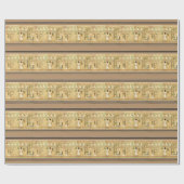 Ägypten-Hieroglyphen-Umschlagpapier Geschenkpapier (Flach)