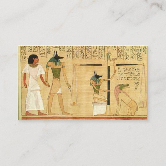 Ägypten-Hieroglyphen-Visitenkarte Visitenkarte (Rückseite)