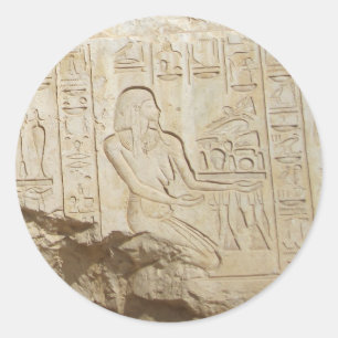 Ägypten-Hieroglyphenaufkleber Runder Aufkleber