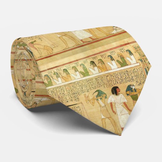 Ägypten: Hieroglyphics Neck Tie Krawatte (Gerollt)