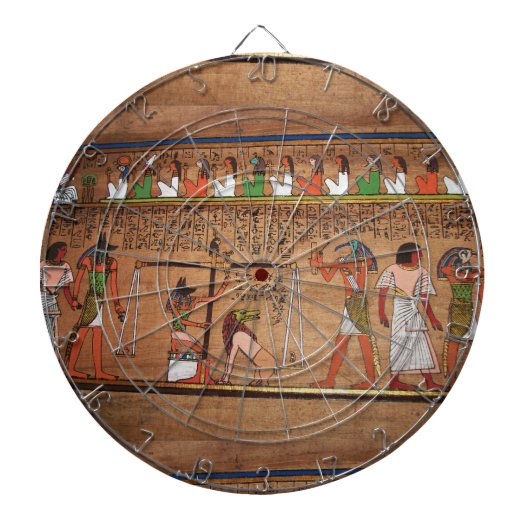 Ägypten-Hieroglyphs-Dart-Board Dartscheibe (vorne)