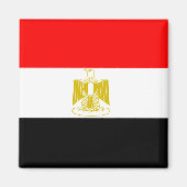 Ägypten Hochwertige Flagge Magnet (Vorne)
