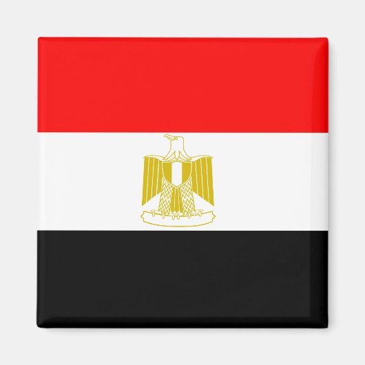 Ägypten Hochwertige Flagge Magnet (Vorne)