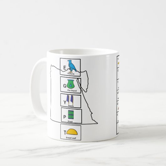 Ägypten Kaffeetasse (Vorderseite Links)