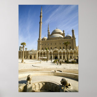Ägypten, Kairo. Die imposante Moschee Mohammed Ali Poster