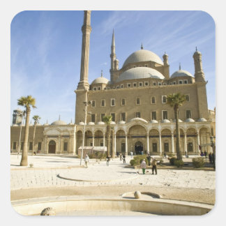Ägypten, Kairo. Die imposante Moschee Mohammed Ali Quadratischer Aufkleber