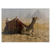 Ägypten, Kairo. Ein einsames Kamel Schneidebrett (Vorderseite)