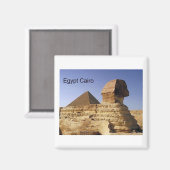 Ägypten Kairo Giza Sphinx (St.K. Magnet (Vorderseite/Rückseite)