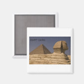 Ägypten Kairo Giza Sphinx (St.K. Magnet (Vorderseite/Rückseite)